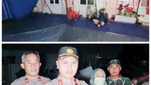 Polsek Tanjung Duren Dirikan Tenda Pasca Ambruknya Rumah Warga Akibat Puting Beliung.