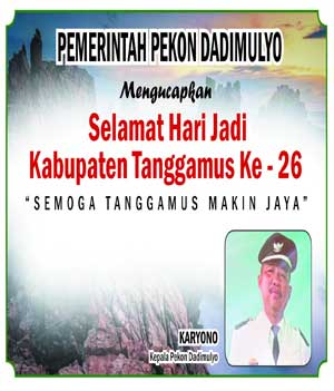 selamat Hari Jadi kabupaten Tanggamus