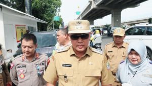 Plt. Walikota Bekasi Pantau Titik Perbatasan Arus Mudik Lebaran Di H-11