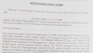 Pegawai Dishub Kota Padang Sidempuan Terjaring OTT