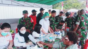 Dandim 1710/Mimika Dampingi Danrem 174/ATW Hadiri Bakti Sosial Yang Digelar PPAD Mimika