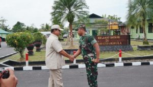 Kodim 1710/Mimika Terima Kunjungan Kerja Menhan RI