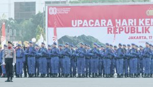Irwasda Polda Metro Jaya Pimpin Upacara HUT ke-80 RI dengan Khidmat