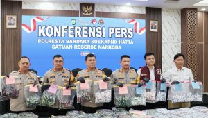 Polresta Bandara Soetta Bongkar Peredaran Vape Berisi Obat Keras Senilai Rp42,5 Miliar
