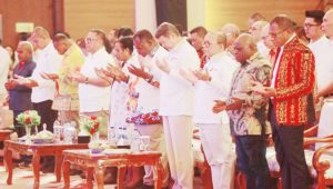 Wakil Gubernur NTT Hadiri Acara Natal Nasional Partai Gerindra di Sorong